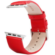 Kožený pásek / řemínek Kakapi pro Apple Watch 38mm červený