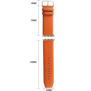 Kožený pásek / řemínek Kakapi pro Apple Watch 38mm červený