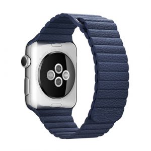 Pásek / řemínek iSaprio Magnetic Leather pro Apple Watch 42mm modrý