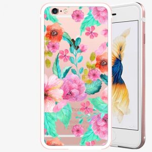Plastový kryt iSaprio - Flower Pattern 01 - iPhone 6 Plus/6S Plus - Rose Gold