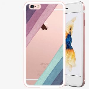 Plastový kryt iSaprio - Glitter Stripes 01 - iPhone 6 Plus/6S Plus - Rose Gold