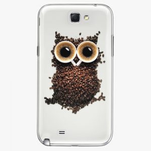 Plastový kryt iSaprio - Owl And Coffee - Samsung Galaxy Note 2