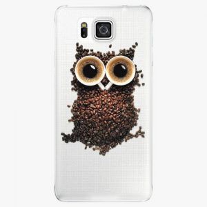 Plastový kryt iSaprio - Owl And Coffee - Samsung Galaxy Alpha