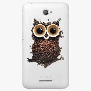 Plastový kryt iSaprio - Owl And Coffee - Sony Xperia E4