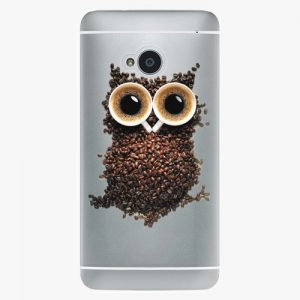 Plastový kryt iSaprio - Owl And Coffee - HTC One M7