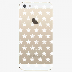 Plastový kryt iSaprio - Stars Pattern - white - iPhone 5/5S/SE