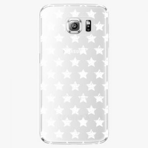 Plastový kryt iSaprio - Stars Pattern - white - Samsung Galaxy S6
