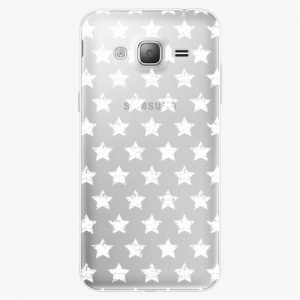 Plastový kryt iSaprio - Stars Pattern - white - Samsung Galaxy J3 2016