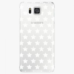Plastový kryt iSaprio - Stars Pattern - white - Samsung Galaxy Alpha