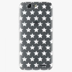Plastový kryt iSaprio - Stars Pattern - white - Huawei Ascend G7