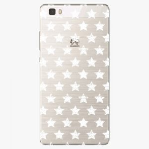 Plastový kryt iSaprio - Stars Pattern - white - Huawei Ascend P8 Lite