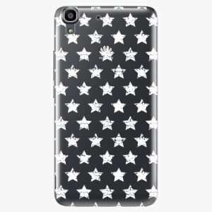 Plastový kryt iSaprio - Stars Pattern - white - Huawei Ascend Y6