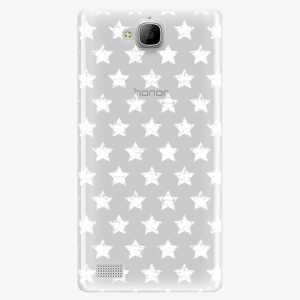 Plastový kryt iSaprio - Stars Pattern - white - Huawei Honor 3C
