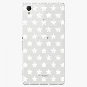 Plastový kryt iSaprio - Stars Pattern - white - Sony Xperia Z1