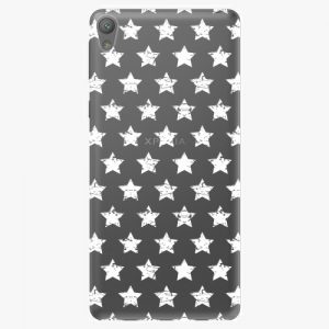 Plastový kryt iSaprio - Stars Pattern - white - Sony Xperia E5