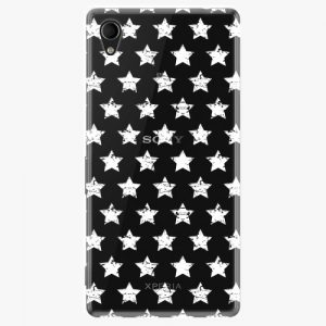 Plastový kryt iSaprio - Stars Pattern - white - Sony Xperia M4