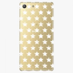 Plastový kryt iSaprio - Stars Pattern - white - Sony Xperia M5