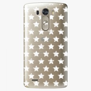 Plastový kryt iSaprio - Stars Pattern - white - LG G3 (D855)