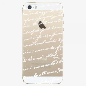 Plastový kryt iSaprio - Handwiting 01 - white - iPhone 5/5S/SE