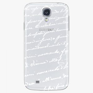 Plastový kryt iSaprio - Handwiting 01 - white - Samsung Galaxy S4