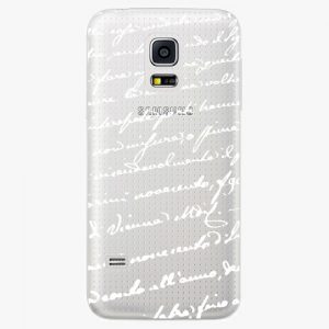 Plastový kryt iSaprio - Handwiting 01 - white - Samsung Galaxy S5 Mini