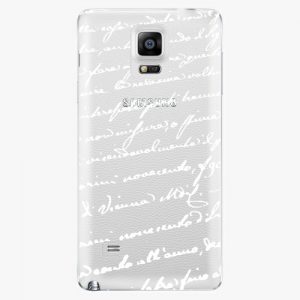 Plastový kryt iSaprio - Handwiting 01 - white - Samsung Galaxy Note 4
