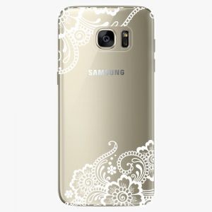 Plastový kryt iSaprio - White Lace 02 - Samsung Galaxy S7 Edge