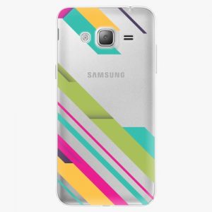 Plastový kryt iSaprio - Color Stripes 03 - Samsung Galaxy J3 2016