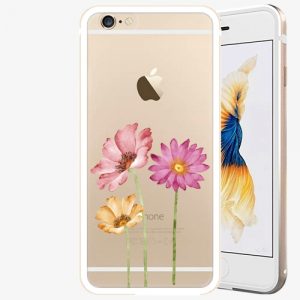 Plastový kryt iSaprio - Three Flowers - iPhone 6 Plus/6S Plus - Gold