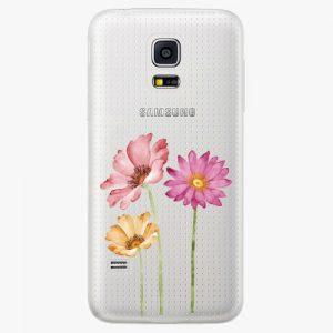 Plastový kryt iSaprio - Three Flowers - Samsung Galaxy S5 Mini