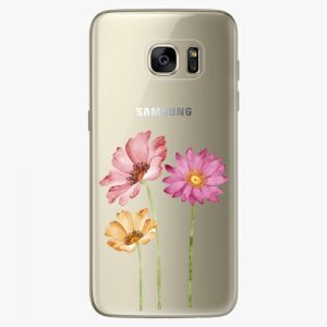 Plastový kryt iSaprio - Three Flowers - Samsung Galaxy S7 Edge