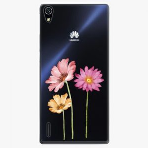 Plastový kryt iSaprio - Three Flowers - Huawei Ascend P7