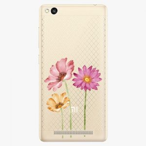 Plastový kryt iSaprio - Three Flowers - Xiaomi Redmi 3