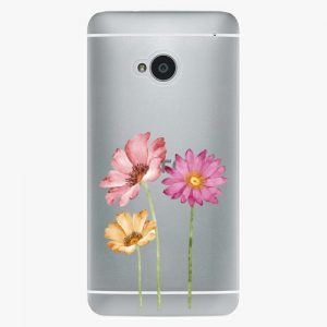 Plastový kryt iSaprio - Three Flowers - HTC One M7