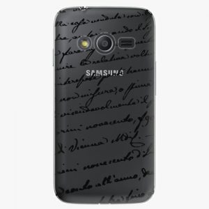 Plastový kryt iSaprio - Handwiting 01 - black - Samsung Galaxy Trend 2 Lite