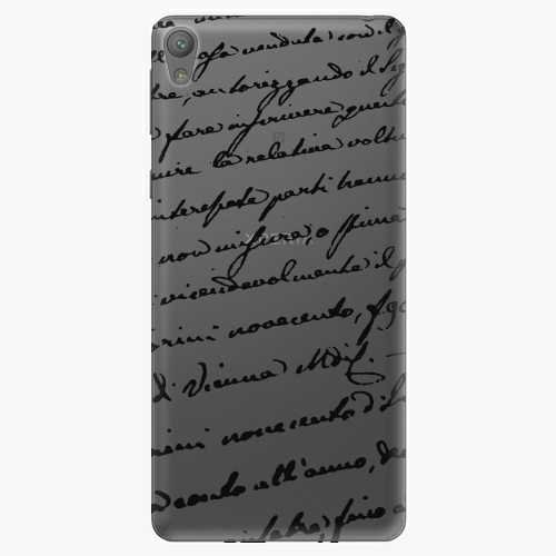 Plastový kryt iSaprio - Handwiting 01 - black - Sony Xperia E5 Plastový kryt iSaprio - Handwiting 01 - black - Sony Xperia E5