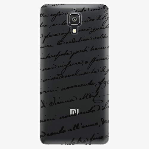 Plastový kryt iSaprio - Handwiting 01 - black - Xiaomi Mi4 Plastový kryt iSaprio - Handwiting 01 - black - Xiaomi Mi4