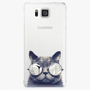 Plastový kryt iSaprio - Crazy Cat 01 - Samsung Galaxy Alpha