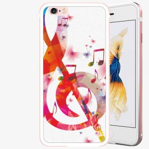 Plastový kryt iSaprio - Love Music - iPhone 6 Plus/6S Plus - Rose Gold