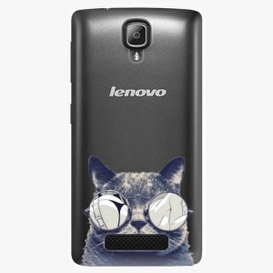Plastový kryt iSaprio - Crazy Cat 01 - Lenovo A1000