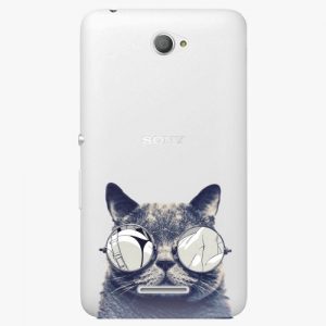 Plastový kryt iSaprio - Crazy Cat 01 - Sony Xperia E4