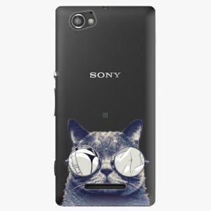 Plastový kryt iSaprio - Crazy Cat 01 - Sony Xperia M