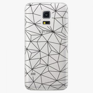 Plastový kryt iSaprio - Abstract Triangles 03 - black - Samsung Galaxy S5 Mini