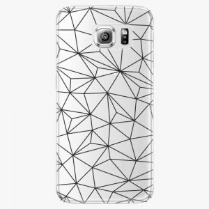 Plastový kryt iSaprio - Abstract Triangles 03 - black - Samsung Galaxy S6