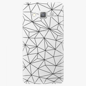 Plastový kryt iSaprio - Abstract Triangles 03 - black - Samsung Galaxy A3