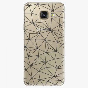 Plastový kryt iSaprio - Abstract Triangles 03 - black - Samsung Galaxy A3 2016