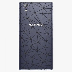 Plastový kryt iSaprio - Abstract Triangles 03 - black - Lenovo P70