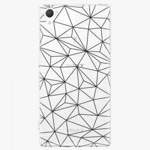 Plastový kryt iSaprio - Abstract Triangles 03 - black - Sony Xperia Z2