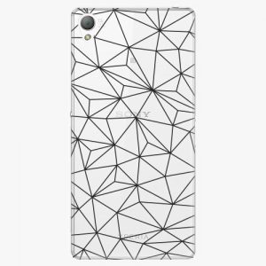 Plastový kryt iSaprio - Abstract Triangles 03 - black - Sony Xperia Z3