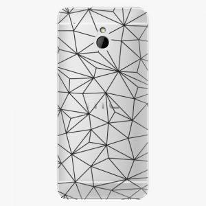 Plastový kryt iSaprio - Abstract Triangles 03 - black - HTC One Mini
